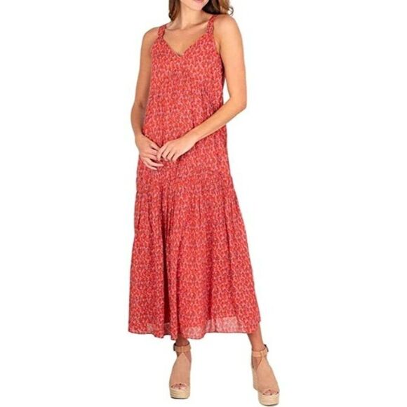 Joie Limited Edition Maxi Dress Tea Rose Sundress Size Small - Picture 1 of 9